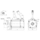 400W 230V AC Servomotor 1,27Nm 60DNMA2-0D40-